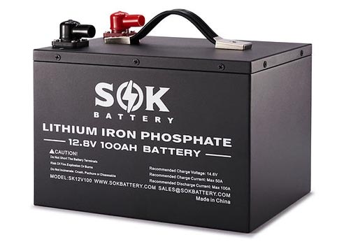 SK12V100H | SOK 12V100Ah LiFePO4 Battery Bluetooth&Built-in heater