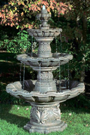garden stone fountain Massarelli 3596