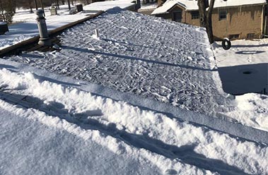 Roof top snow removal
