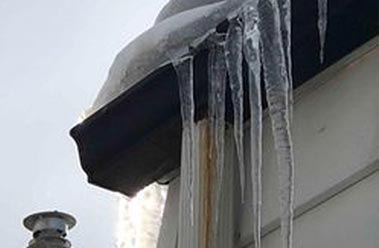 Ice dam removal