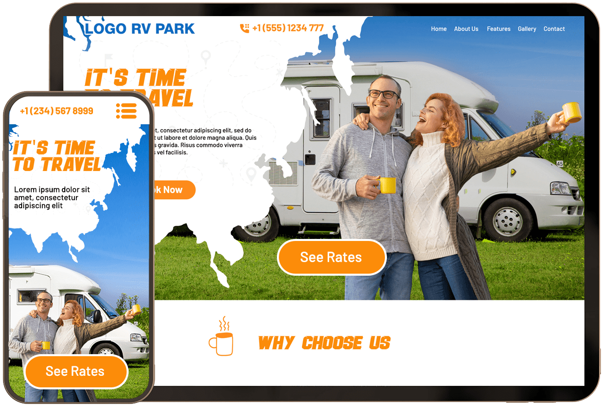 RV Resort Website Sample Three RV Resort Website Sample Three